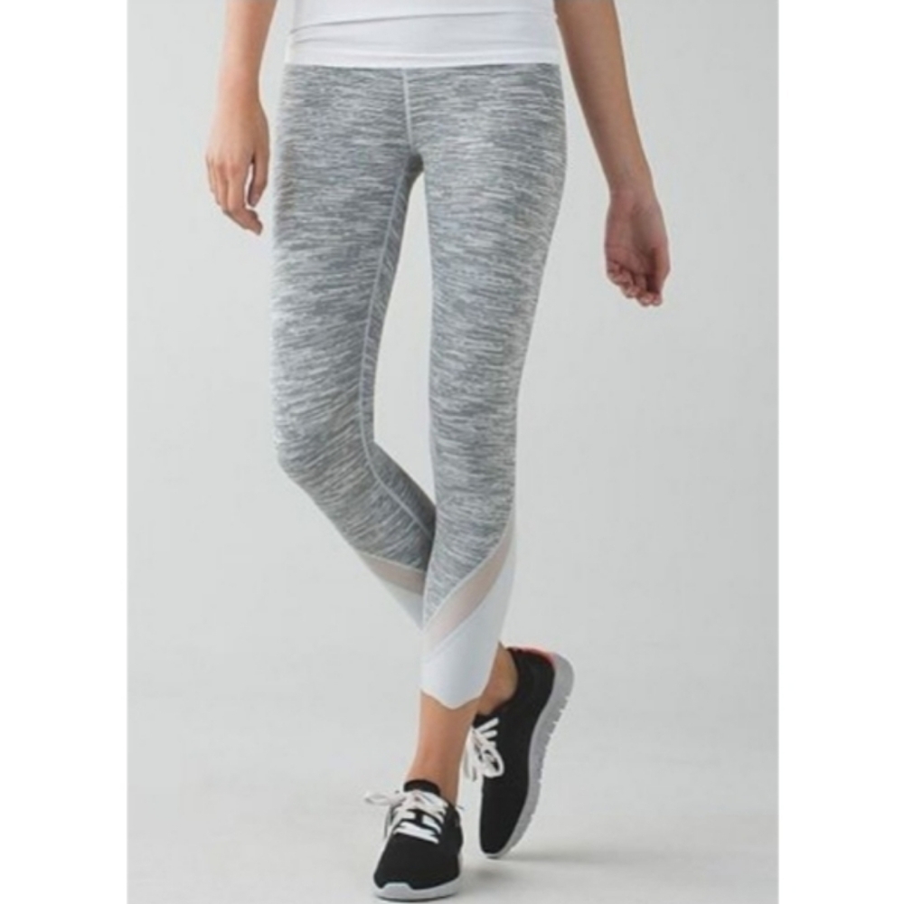 LULULEMON Wunder Under Crop II (Roll Down Mesh)